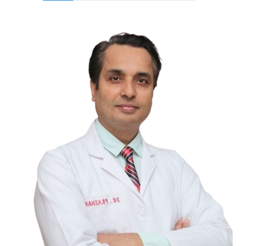 Dr. Prashant Kumar Chaudhary, Neurosurgery with expertise in brain, spine, and skull base surgeries at Primax Super Speciality Hospital.